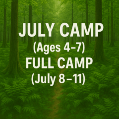 July Camp (Ages 4â7) â Full Camp (July 8â11)