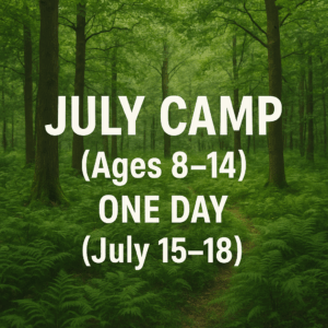 July Camp (Ages 8–14) – One Day (July 15–18)