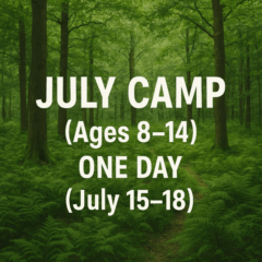 July Camp (Ages 8â14) â One Day (July 15â18)